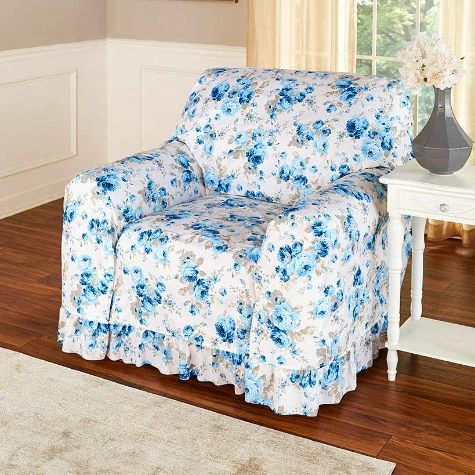 Printed Rose Furniture Throws - Image 2