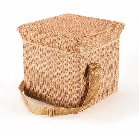 Wicker Picnic Cooler Seat - Image 2