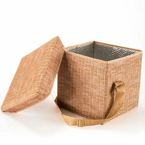 Wicker Picnic Cooler Seat - Image 3