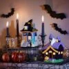 Lighted Ceramic Haunted Houses