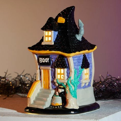 Lighted Ceramic Haunted Houses - Image 3