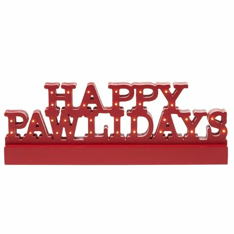 Lighted Happy Pawlidays Plaque - Image 2