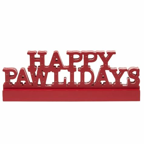 Lighted Happy Pawlidays Plaque - Image 3