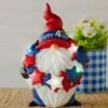 Lighted Color-Changing Americana Gnome