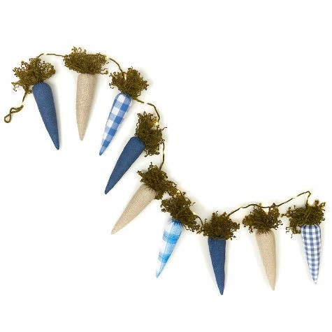 20" Lighted Standing Bunnies Or Carrot Garland - Image 2