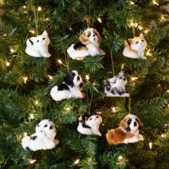 Set Of 4 Furry Friends Ornaments