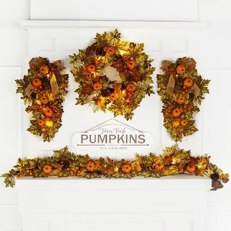 Autumn Leaves And Pumpkins Please