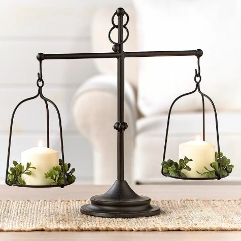 Decorative Farmhouse Scale Candleholder