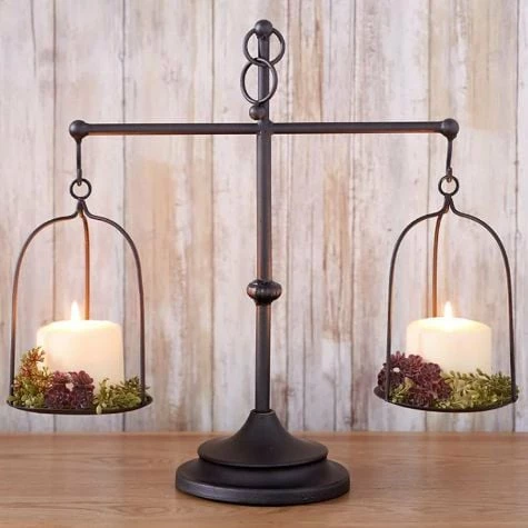 Decorative Farmhouse Scale Candleholder - Image 7