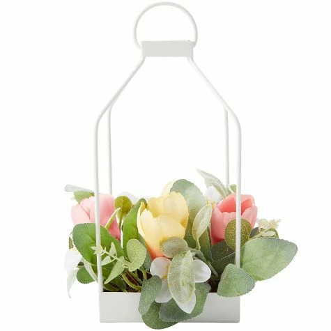 Tulip And Daffodil Metal Lantern - Image 4