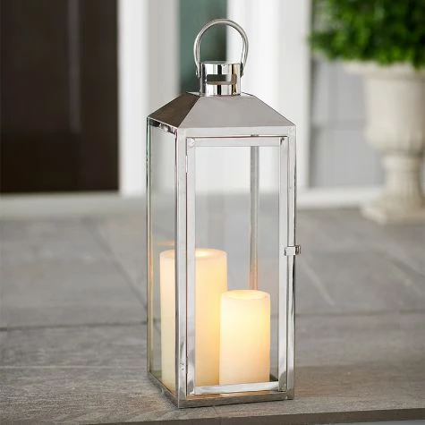 Oversized Silvertone Lantern - Image 5