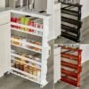 Slim Rolling Can And Spice Racks