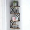 Industrial Corner Wall Shelf