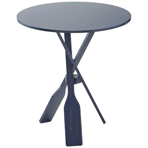 Round End Table With Paddle Legs - Image 2