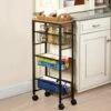 Slim Rolling Kitchen Shelf