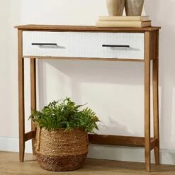 Console Table With Carved Design