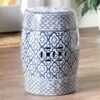 Blue And White Ceramic Decorative Stool