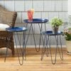 Set Of 3 Metal Accent Tables