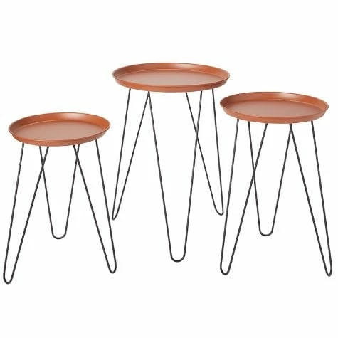 Set Of 3 Metal Accent Tables - Image 2