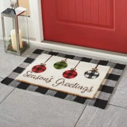 Buffalo Check Accent Layering Rug