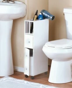 Slim Rolling Bathroom Storage Carts