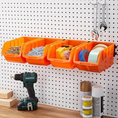 Set Of 4 Mountable Tool Bins