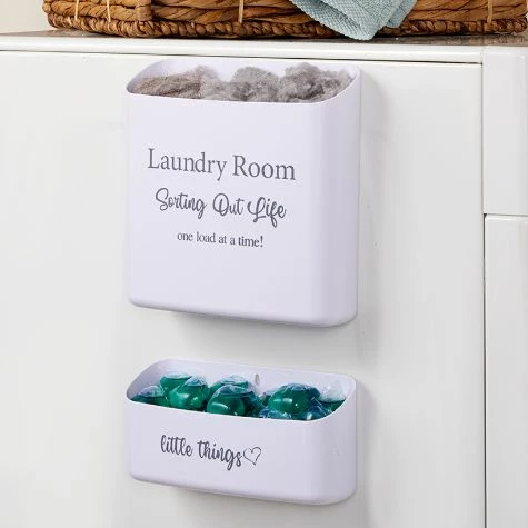 Set Of 2 Magnetic Lint/Laundry Bins