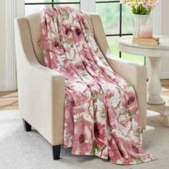 Peony Floral Throw