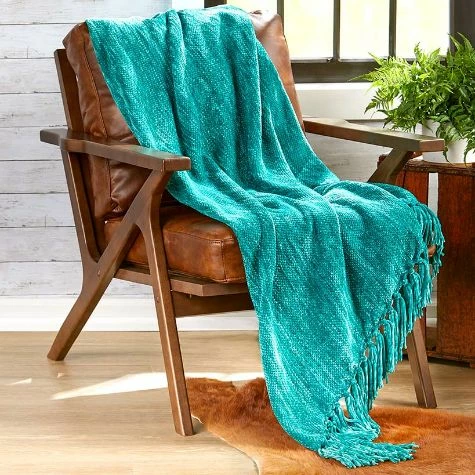Ivy Chenille Throw With Fringe - Image 3
