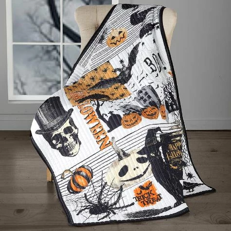 Haunted Halloween Accent Pillow Or Quilted Throw - Image 4