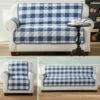 Sargasso Sea Buffalo Plaid Furniture Covers