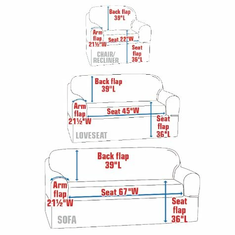 Sargasso Sea Buffalo Plaid Furniture Covers - Image 4