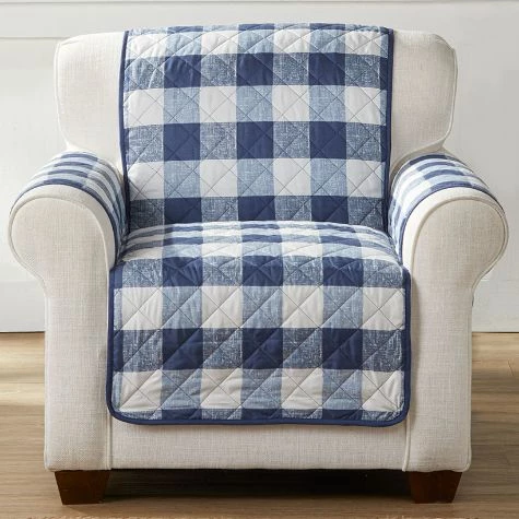 Sargasso Sea Buffalo Plaid Furniture Covers - Image 5