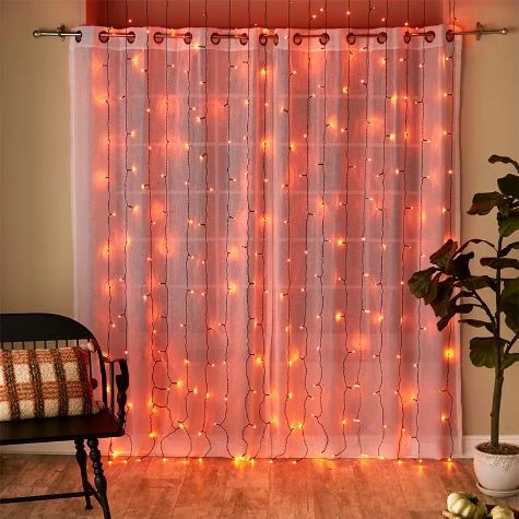 10-Ft. LED Icicle Curtain Lights - Image 2