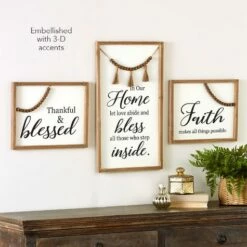Beaded Sentiment Wall Decor