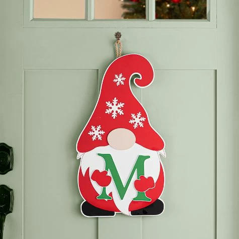 21" Gnome Monogram Door Hangers