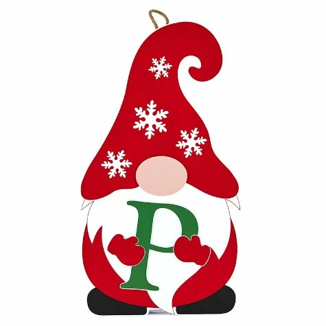 21" Gnome Monogram Door Hangers - Image 2