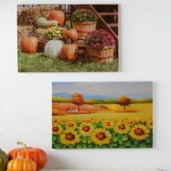Lighted Harvest Canvas Wall Art