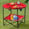 Folding Picnic Table With Shelf