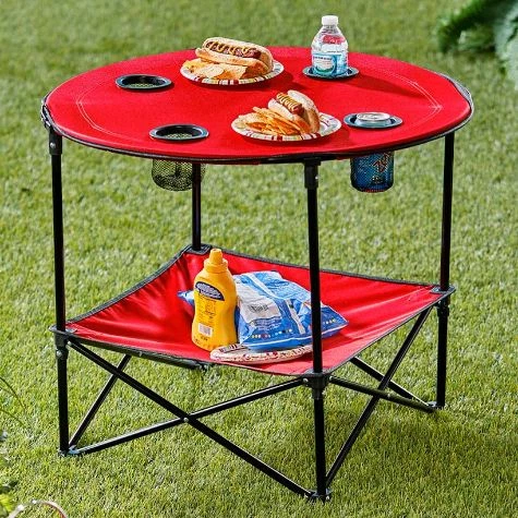 Folding Picnic Table With Shelf