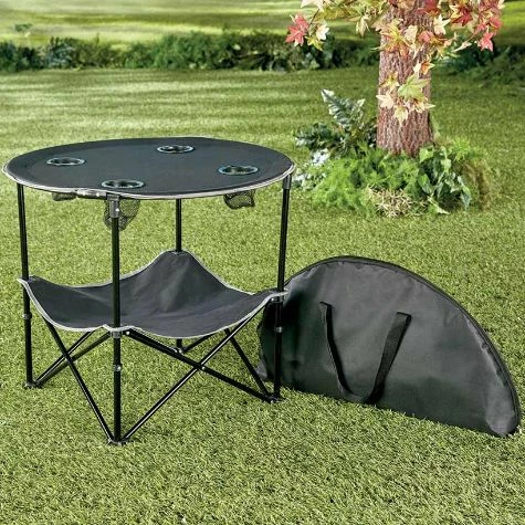 Folding Picnic Table With Shelf - Image 2