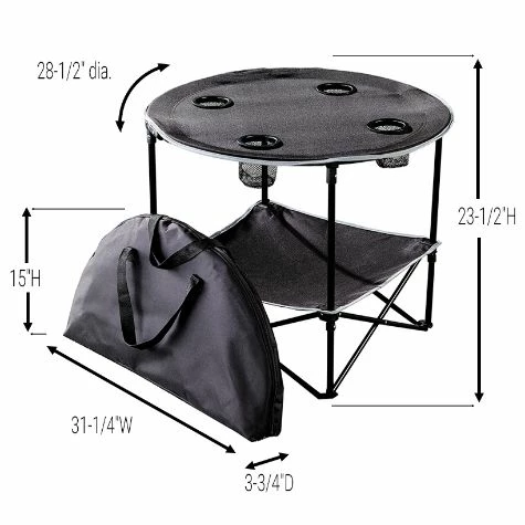Folding Picnic Table With Shelf - Image 7