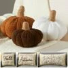 Sherpa Pumpkin-Shaped Or Embroidered Harvest Accent Pillows