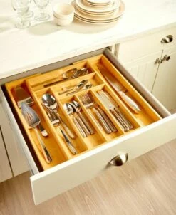 Expandable Bamboo Drawer Organizers