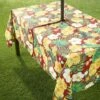 Zippered Outdoor Umbrella Hole Tablecloths