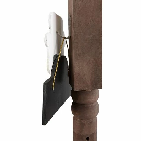 Wood Welcome Post With Icons - Image 4