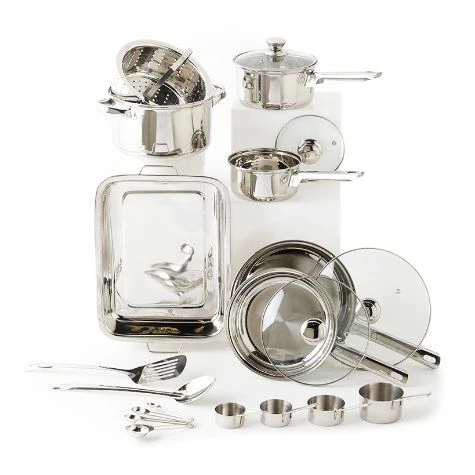 21-Pc. Stainless Steel Cookware Set - Image 2