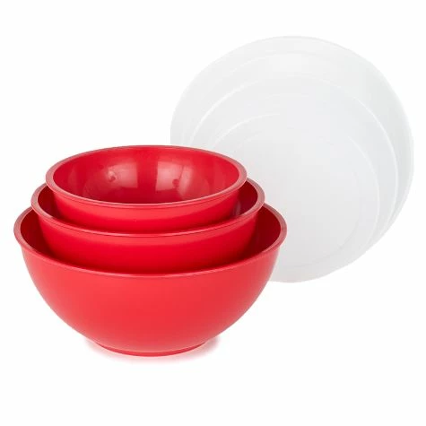 6-Pc. Red Covered Bowl Set - Image 4