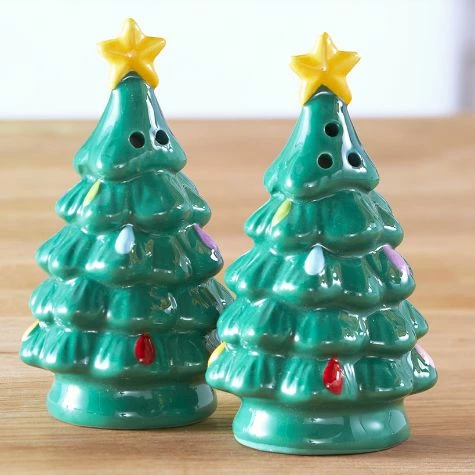 Retro Holiday Salt And Pepper Shakers