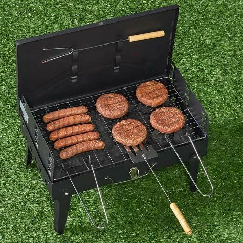 Outdoor Charcoal Grill With Tools - Image 7
